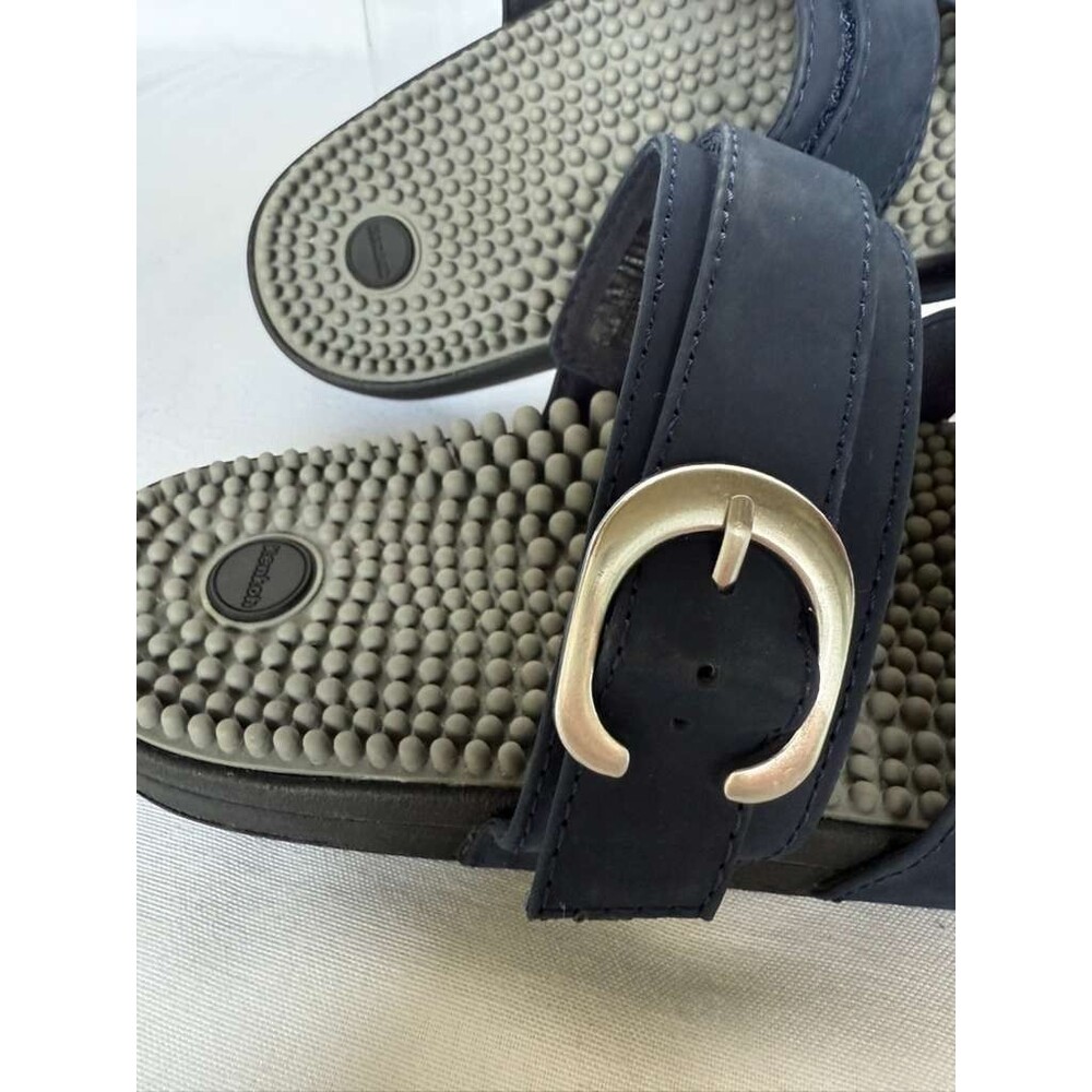 Kenkoh Reflexology Massage Sandals Women 8 Black Comfort Therapy Excellent - Picture 4 of 7